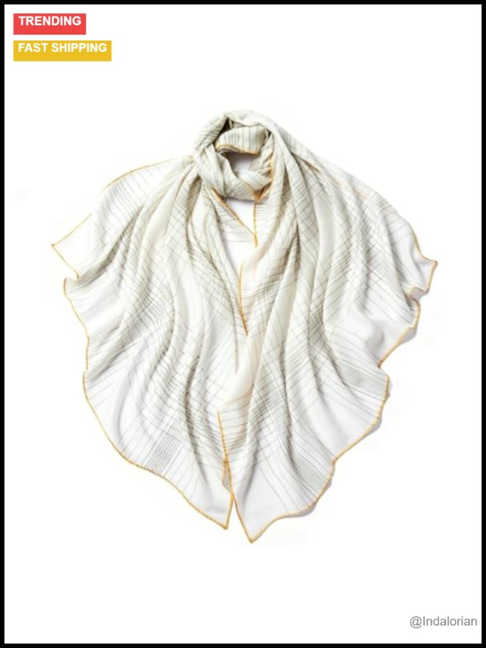 Water-Soluble Wool Pashmina Shawl Wrap Lightweight Scarf